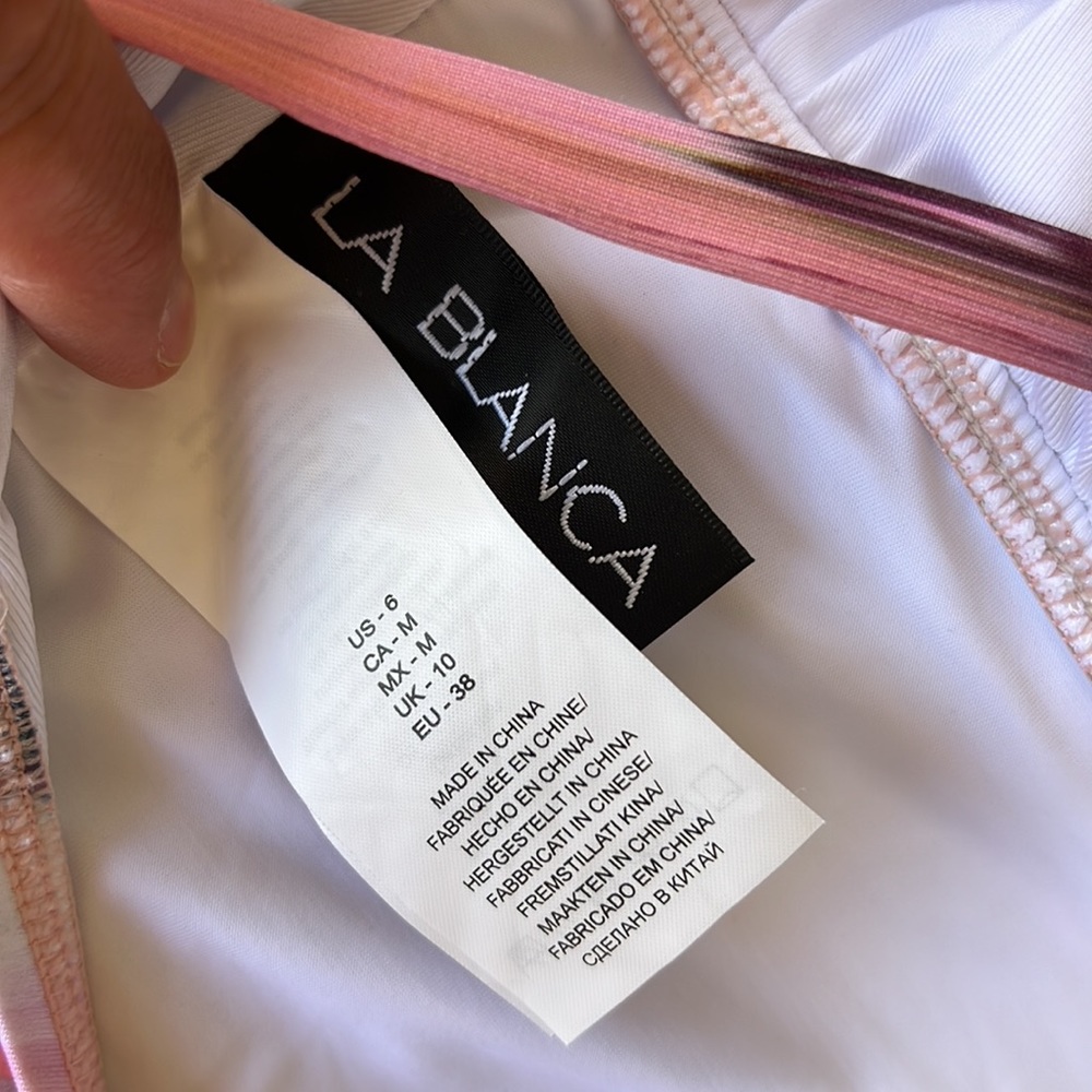 LA BLANCA one piece swimsuit size 6 - Picture 5 of 10